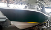 Lancha a venda Fishing 26 ano 2008 com dois motores Evinrude Etec 115HP barcos usados e seminovos