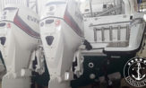 Lancha a venda Fishing 26 ano 2008 com dois motores Evinrude Etec 115HP barcos usados e seminovos
