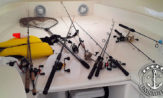Lancha a venda Fishing 26 ano 2008 com dois motores Evinrude Etec 115HP barcos usados e seminovos