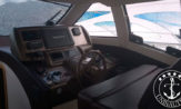 Lancha a venda Ferretti 53 com dois Man de 800 completa com barco usado com plataforma móvel lanchas usadas