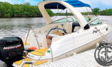 lancha a venda focker 255 fabricada pela fibrafort no ano de 2006 com um Mercury Optmax 225 HP